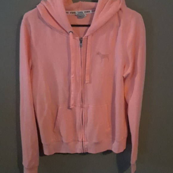 PINK Victoria's Secret Tops - Vs Pink coral hoodie